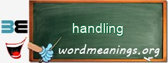 WordMeaning blackboard for handling